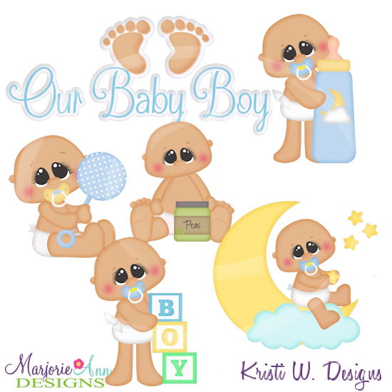 Our Baby Boy Exclusive SVG Cutting Files Includes Clipart - Click Image to Close